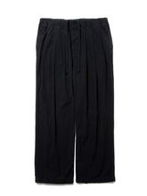 画像をギャラリービューアに読み込む, Hard Twist Yarn Twill 3 Tuck Wide Trousers
