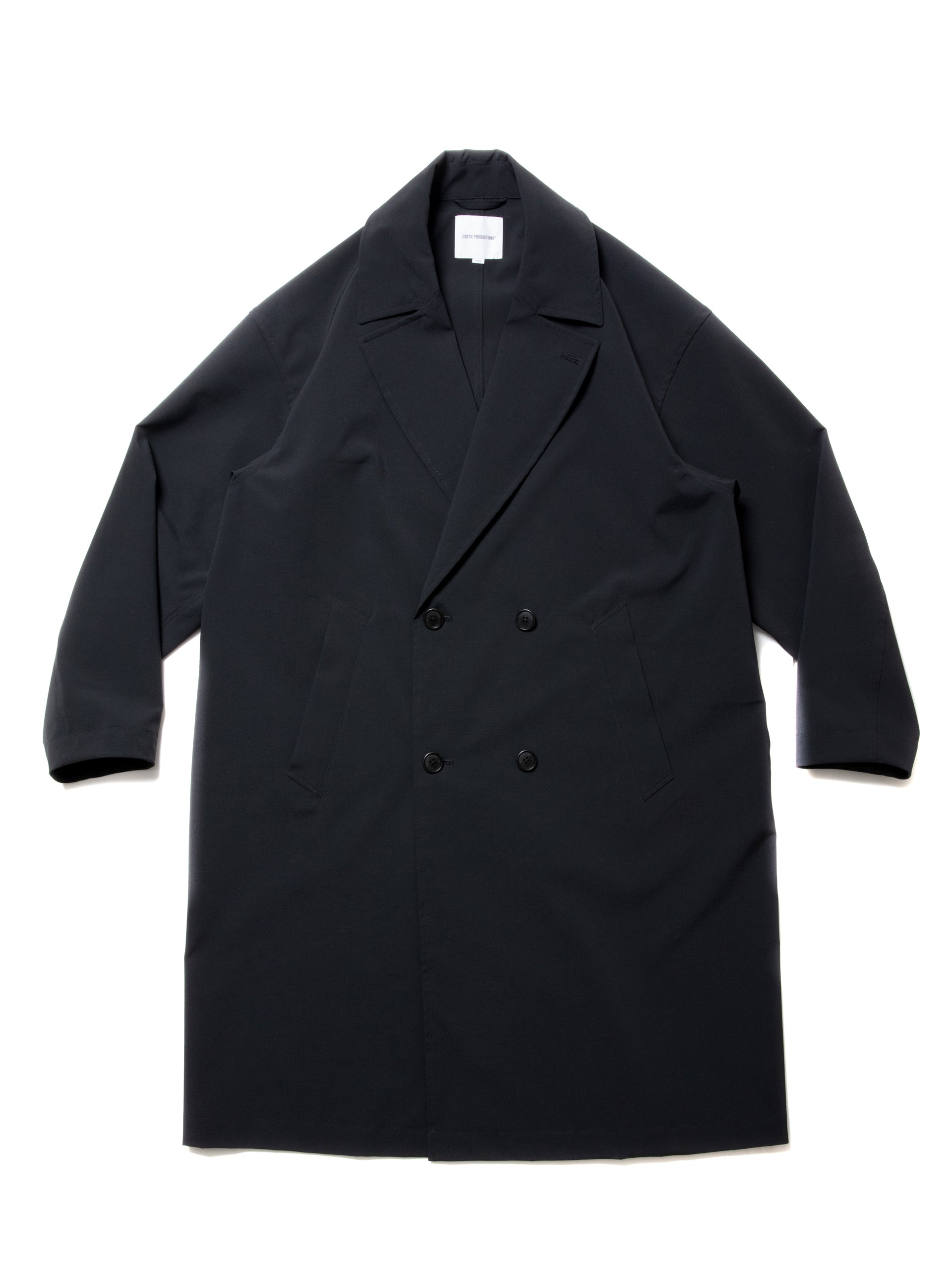 Polyester Typewriter Double Breasted Coat – Roots Bonds ONLINE STORE