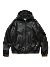 画像をギャラリービューアに読み込む, Leather Zip Hoodie
