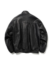 画像をギャラリービューアに読み込む, LEATHER TRACK JACKET (x blackmeans)

