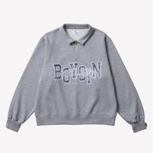画像をギャラリービューアに読み込む, DAMAGE PRINT HALF ZIP SWEAT
