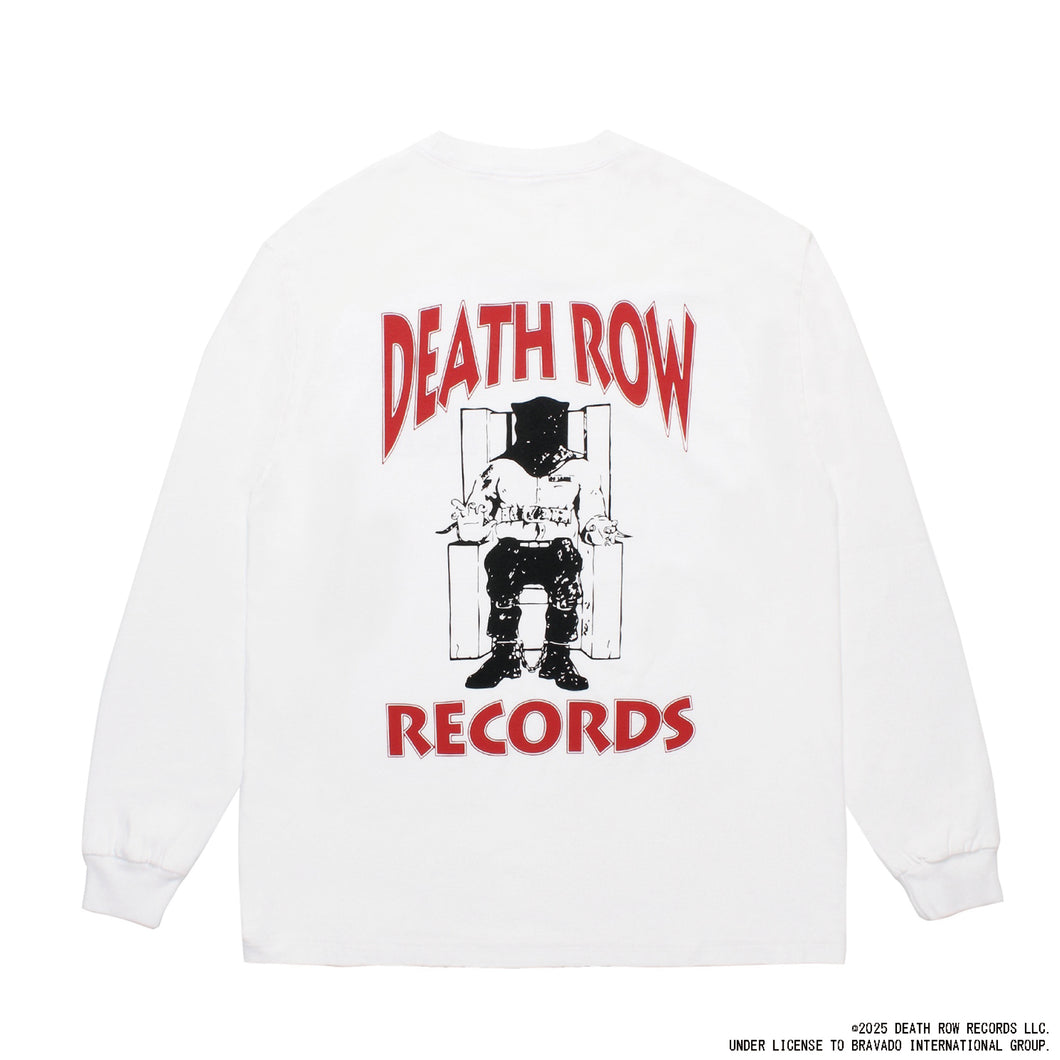 DEATH ROW RECORDS / WASHED HEAVY WEIGHT CREW NECK LONG SLEEVE T-SHIRT