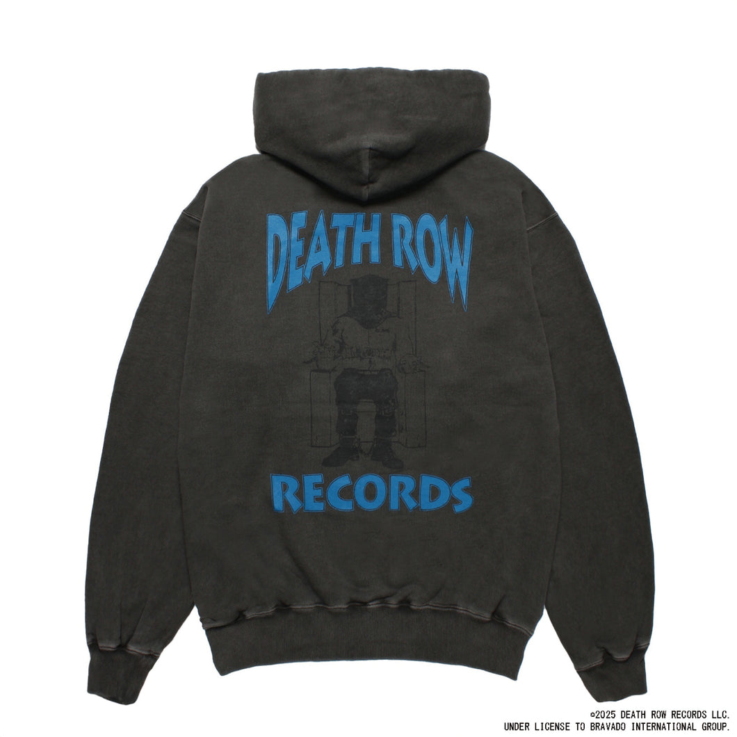DEATH ROW RECORDS / WASHED MIDDLE WEIGHT PULLOVER HOODED SWEAT SHIRT