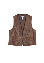 画像をギャラリービューアに読み込む, HORSE LEATHER VEST VINTAGE
