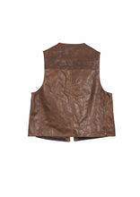 画像をギャラリービューアに読み込む, HORSE LEATHER VEST VINTAGE

