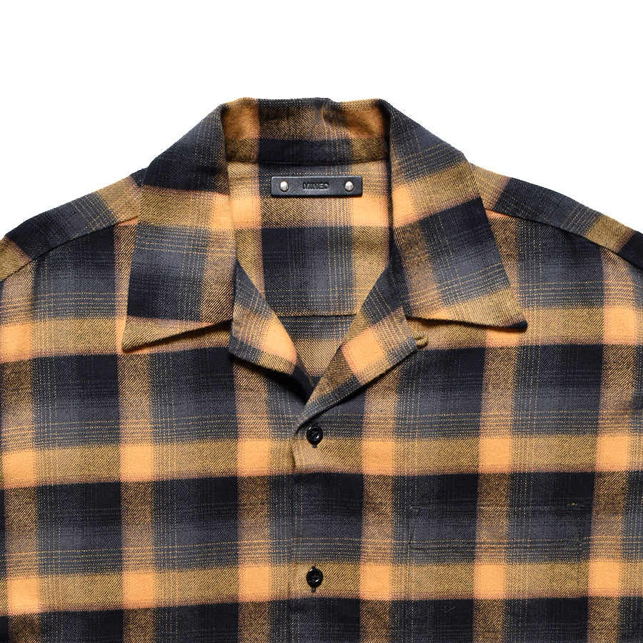 C.R Flow Ombre Check Open Collar L/S SH&nbsp; – Roots Bonds ONLINE 