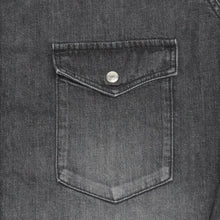 画像をギャラリービューアに読み込む, WESTERN SHORT SHIRT-USED WASHED DENIM
