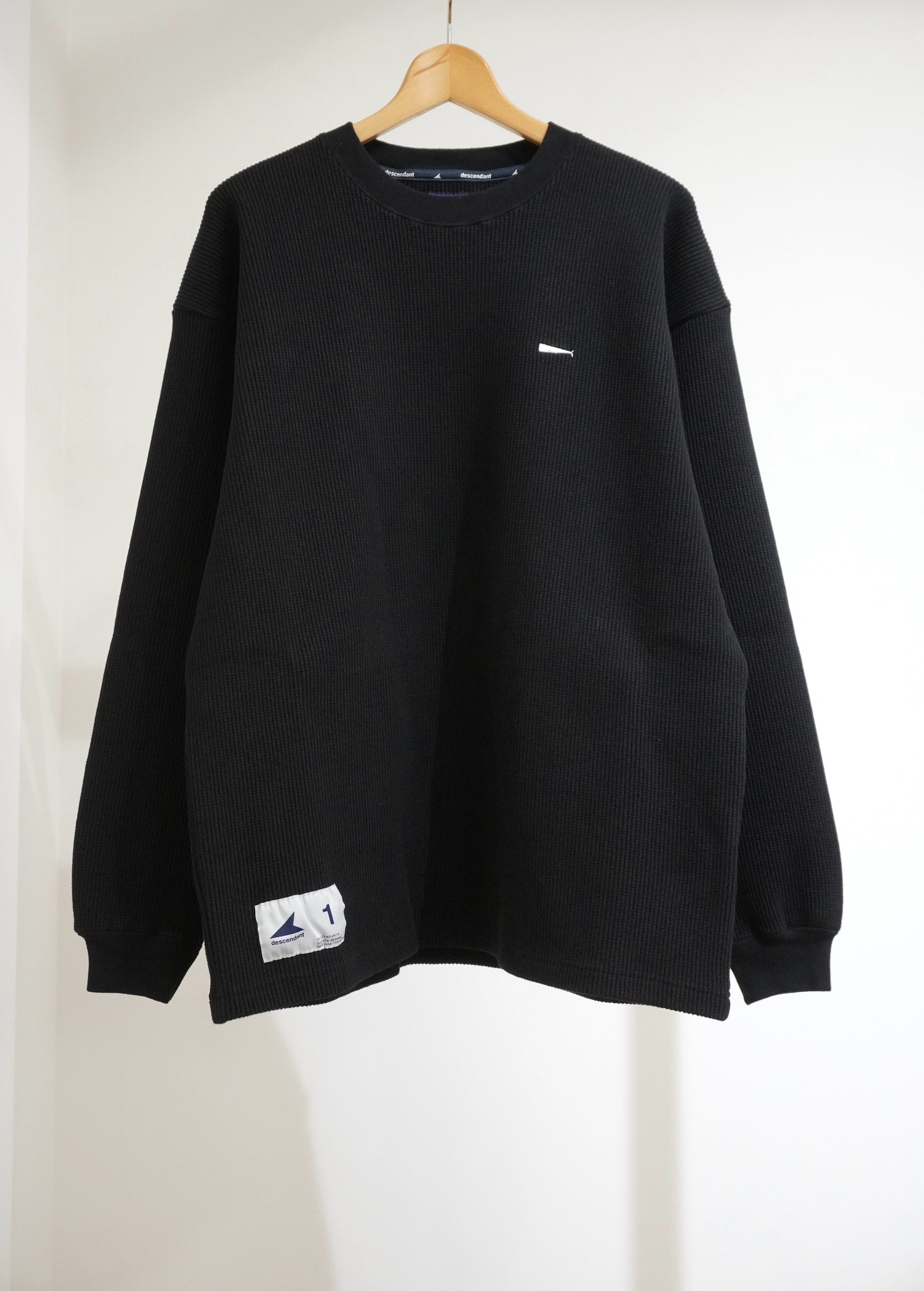 トップス descendant GAUFRE WAFFLE LS DESCENDANT/GAUFRE WAFFLE LS (GRAY)