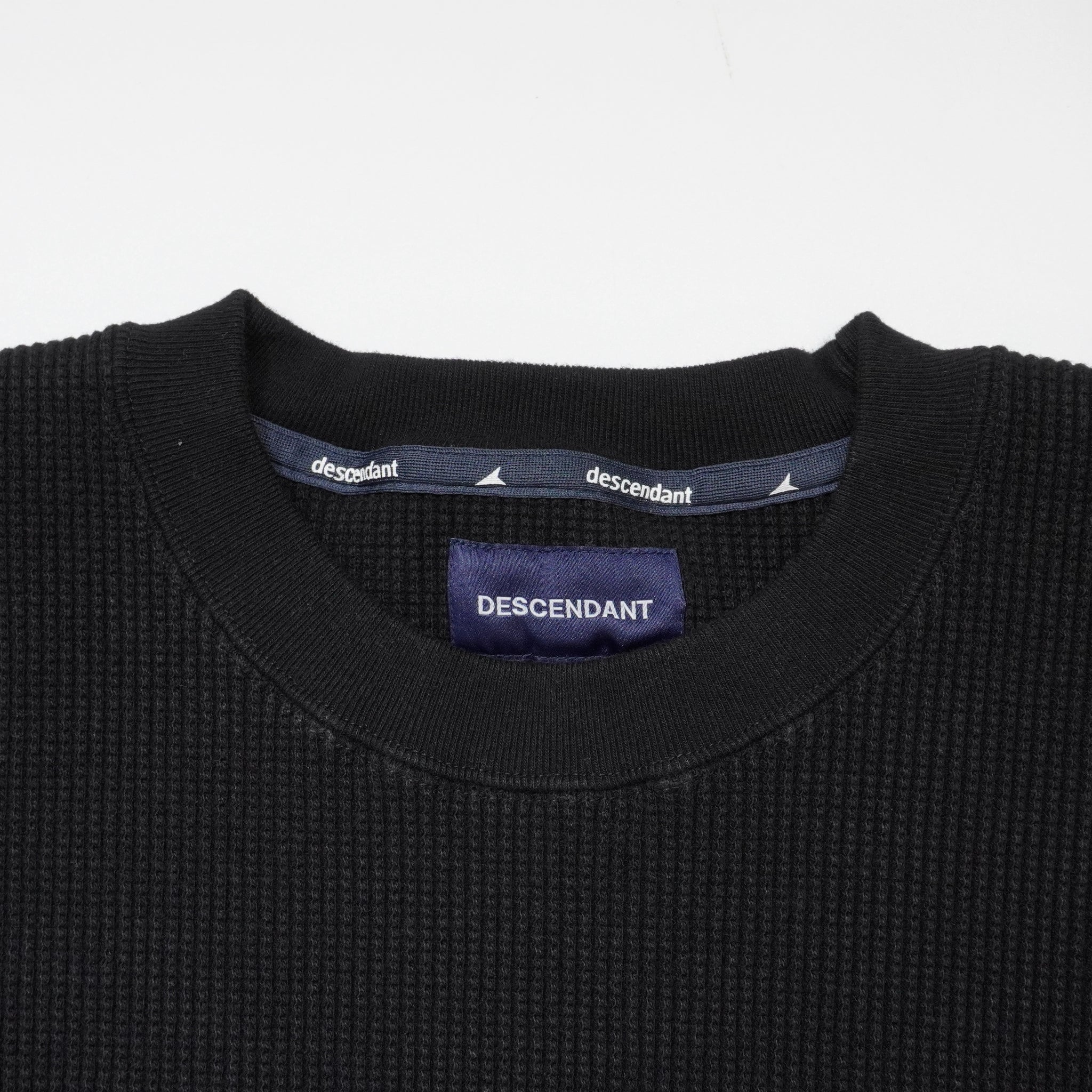 DESCENDANT GAUFRE WAFFLE LS ロンT ブルー　サイズ4 GAUFRE WAFFLE LS – DESCENDANT