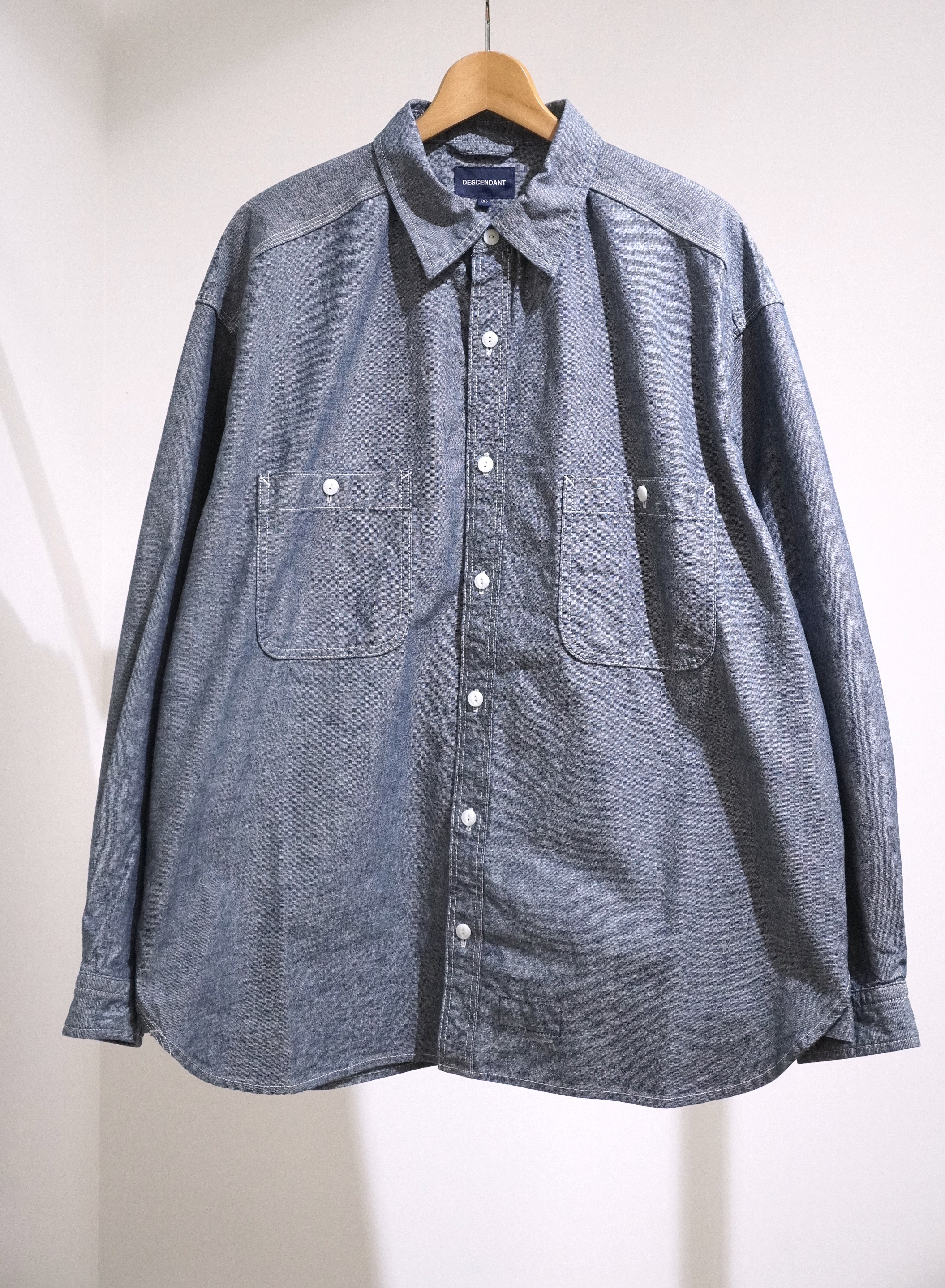 トップス DECENDANT NORMAN CHAMBRAY LS SHIRT DESCENDANT/NORMAN CHAMBRAY LS SHIRT (INDIGO)