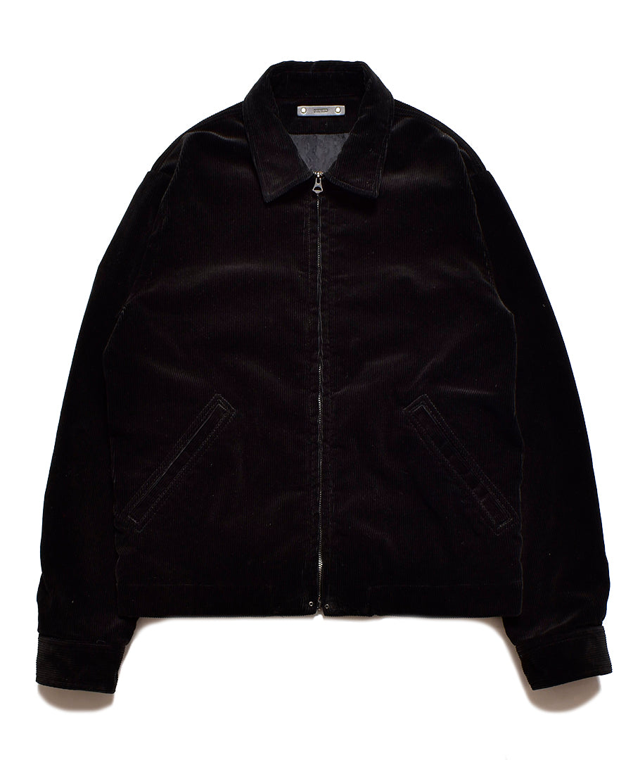V . Washed Corduroy Zip Blouson