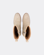 画像をギャラリービューアに読み込む, Suede Leather Side Zipper Boots
