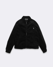 画像をギャラリービューアに読み込む, Black Corduroy Zipup Trucker Jacket
