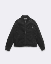 画像をギャラリービューアに読み込む, Black Corduroy Zipup Trucker Jacket
