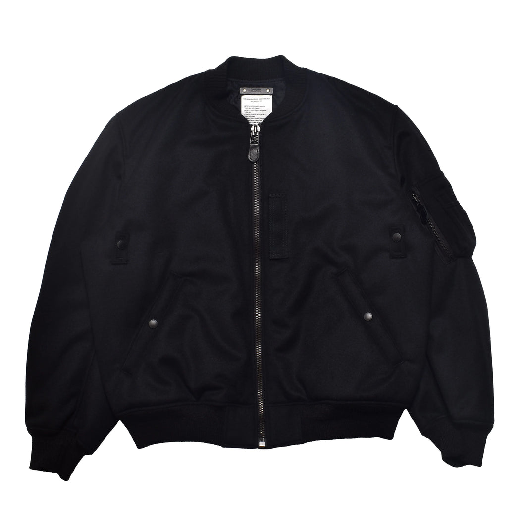 Wool Melton Bomber JKT