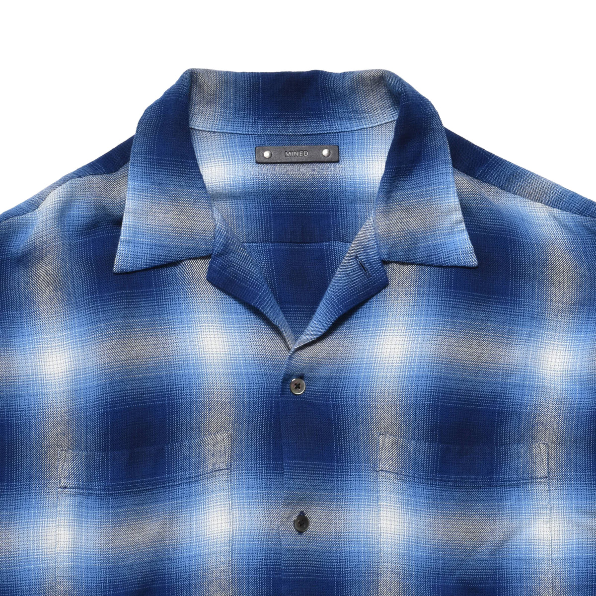 R.Flannel Ombre Open Collar SH – Roots Bonds ONLINE STORE