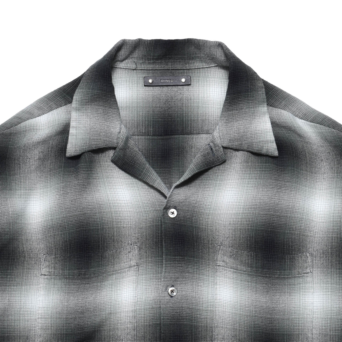 R.Flannel Ombre Open Collar SH – Roots Bonds ONLINE STORE