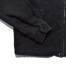 画像をギャラリービューアに読み込む, Black Corduroy Zipup Trucker Jacket
