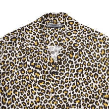 画像をギャラリービューアに読み込む, Leopard Print Flannel S.S Open Collar SH
