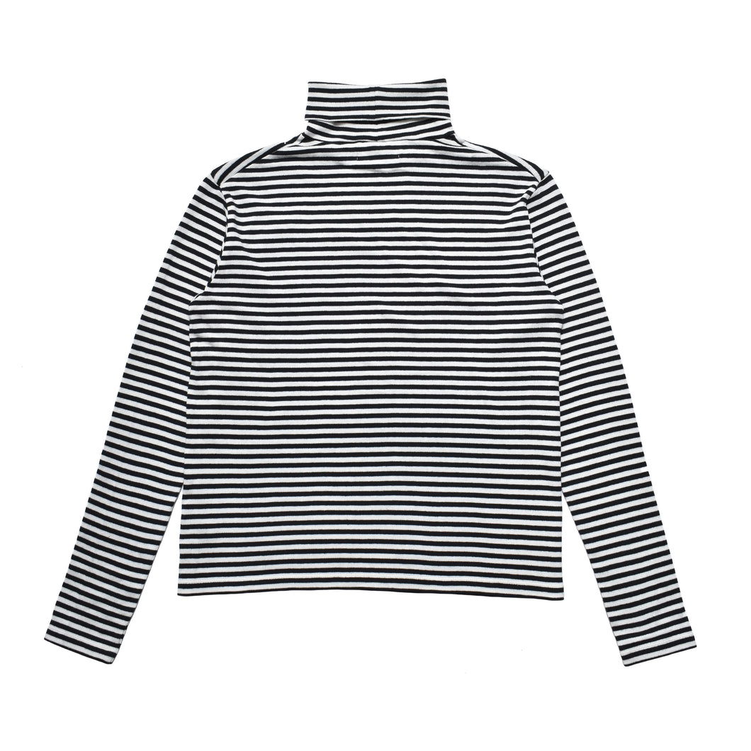 Marine Border Turtleneck L/S Pullover