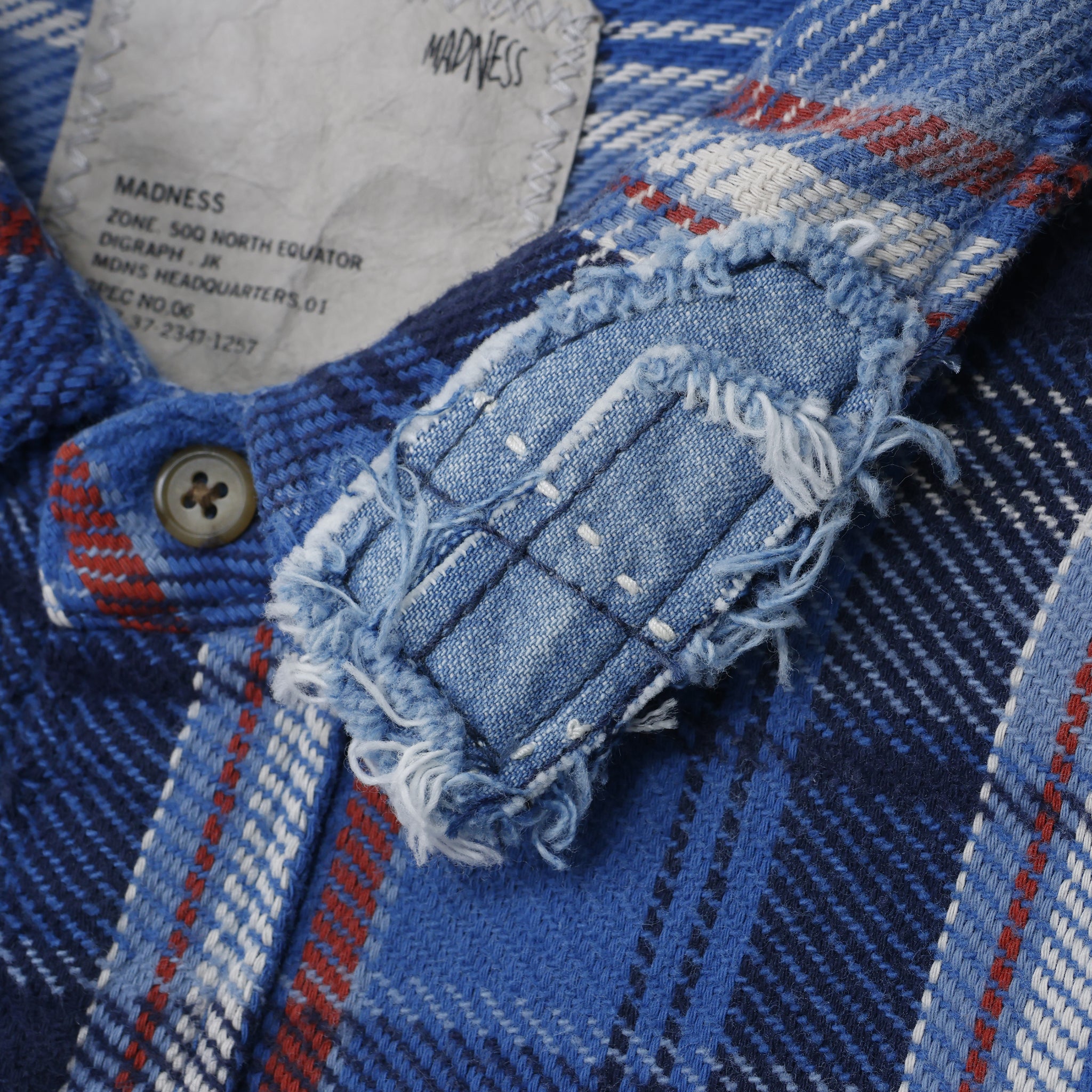 SHREDDED CHECK SHIRT – Roots Bonds ONLINE STORE SHREDDED CHECK SHIRT – Roots Bonds ONLINE STORE