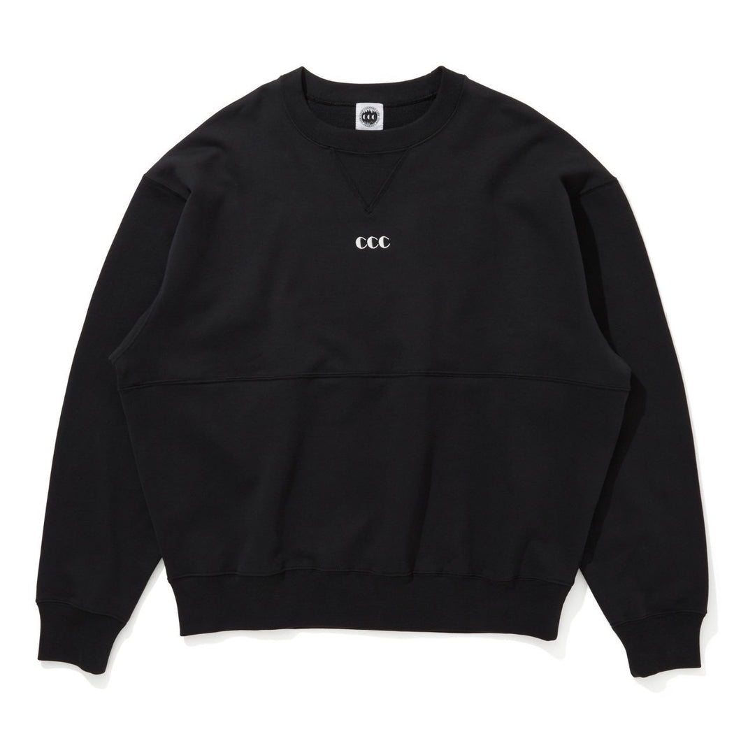Embroidered Logo Switching Cotton Sweatshirt