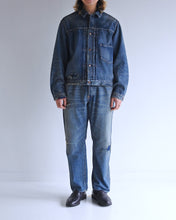 画像をギャラリービューアに読み込む, FRONT TUCK DENIM REMAKED JACKET
