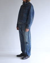 画像をギャラリービューアに読み込む, FRONT TUCK DENIM REMAKED JACKET
