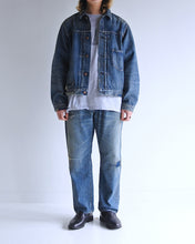画像をギャラリービューアに読み込む, FRONT TUCK DENIM REMAKED JACKET
