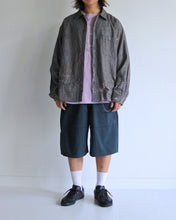 画像をギャラリービューアに読み込む, LINEN PLAID REMAKED WIDE SHIRTS
