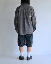 画像をギャラリービューアに読み込む, LINEN PLAID REMAKED WIDE SHIRTS
