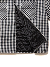 画像をギャラリービューアに読み込む, Dobby Check Quilting CPO Jacket
