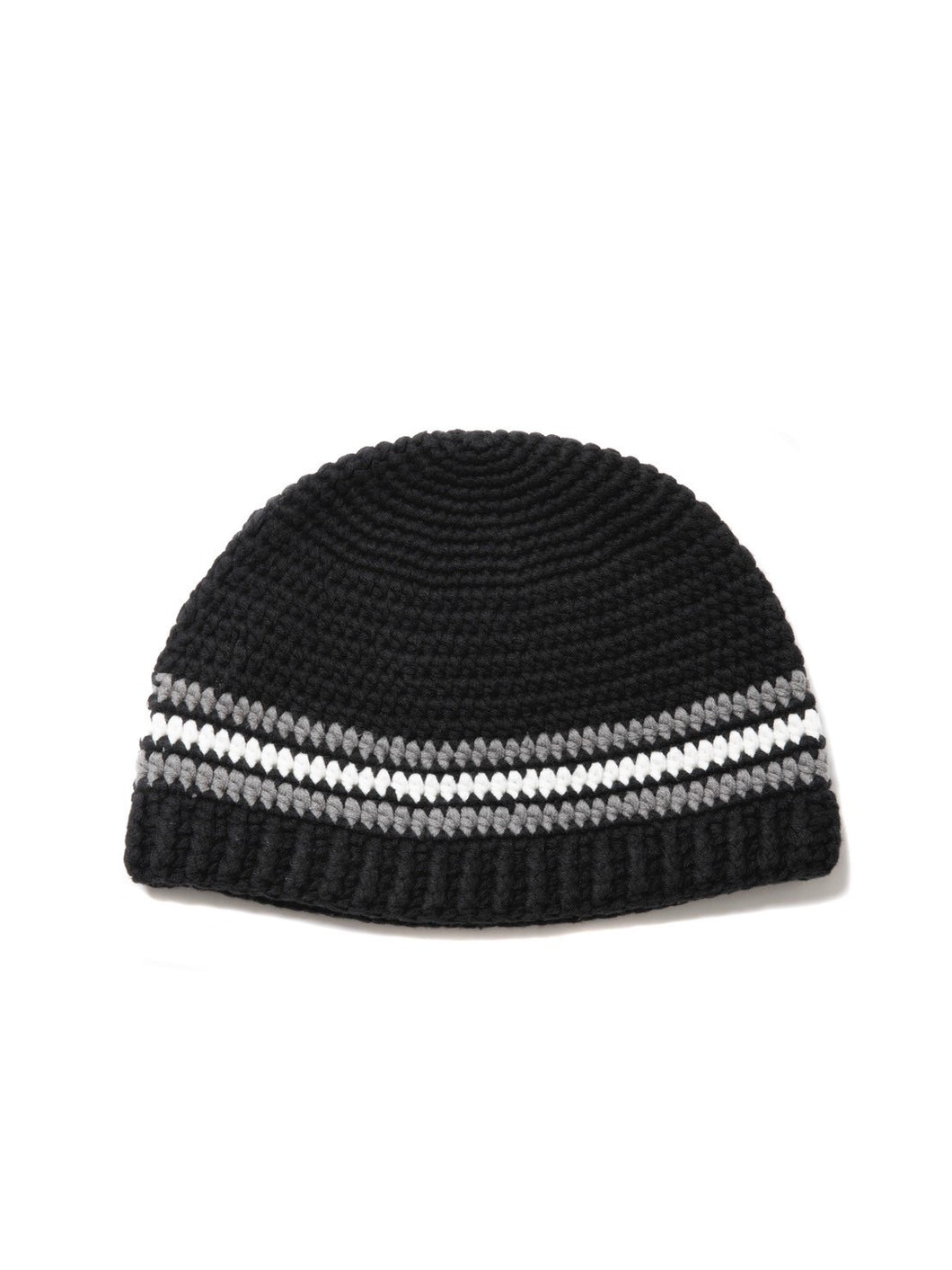 COOTIE PRODUCTIONS/Crochet Cuffless Beanie（Black）［カフ