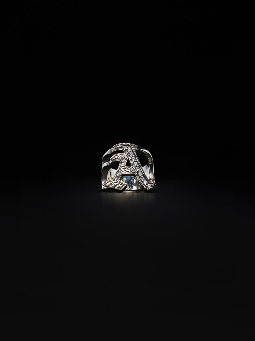 Engraved Initial Ring