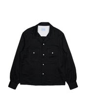 画像をギャラリービューアに読み込む, OPEN COLLAR SHIRT -RAYON GABARDINE-

