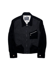画像をギャラリービューアに読み込む, COMBINATION ZIP JACKET-BLANCKET LINEN WOOL-
