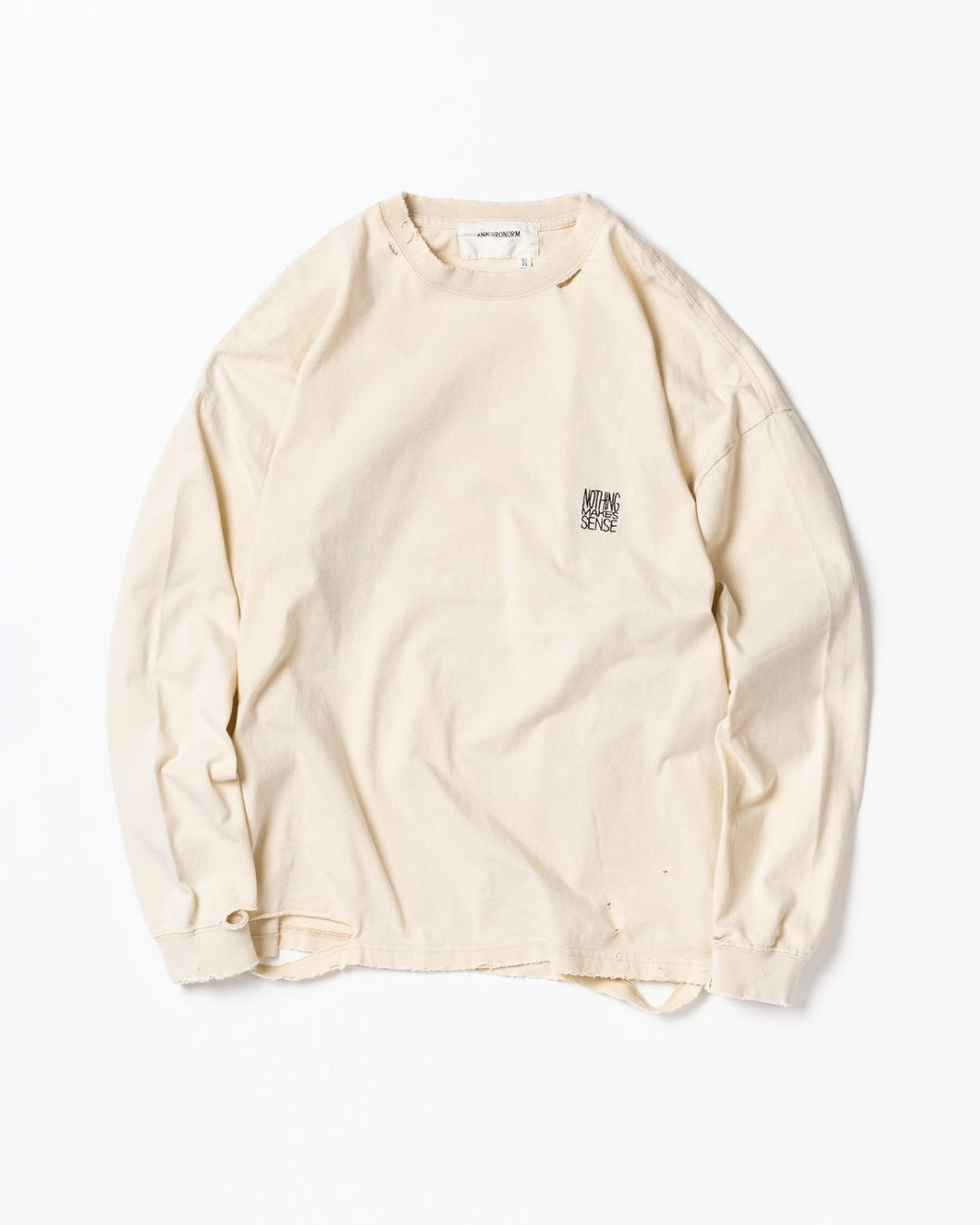 EMBROIDERY DAMAGED L/S T-S