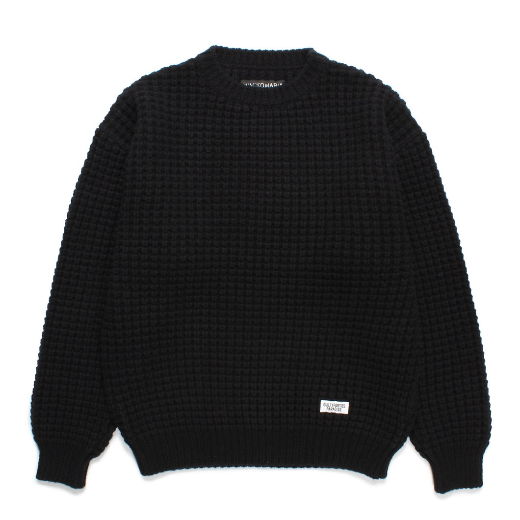 WAFFLE KNIT SWEATER