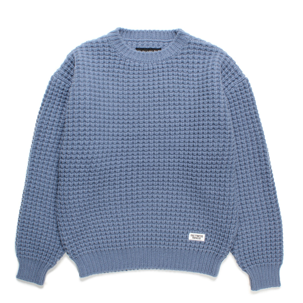 WAFFLE KNIT SWEATER