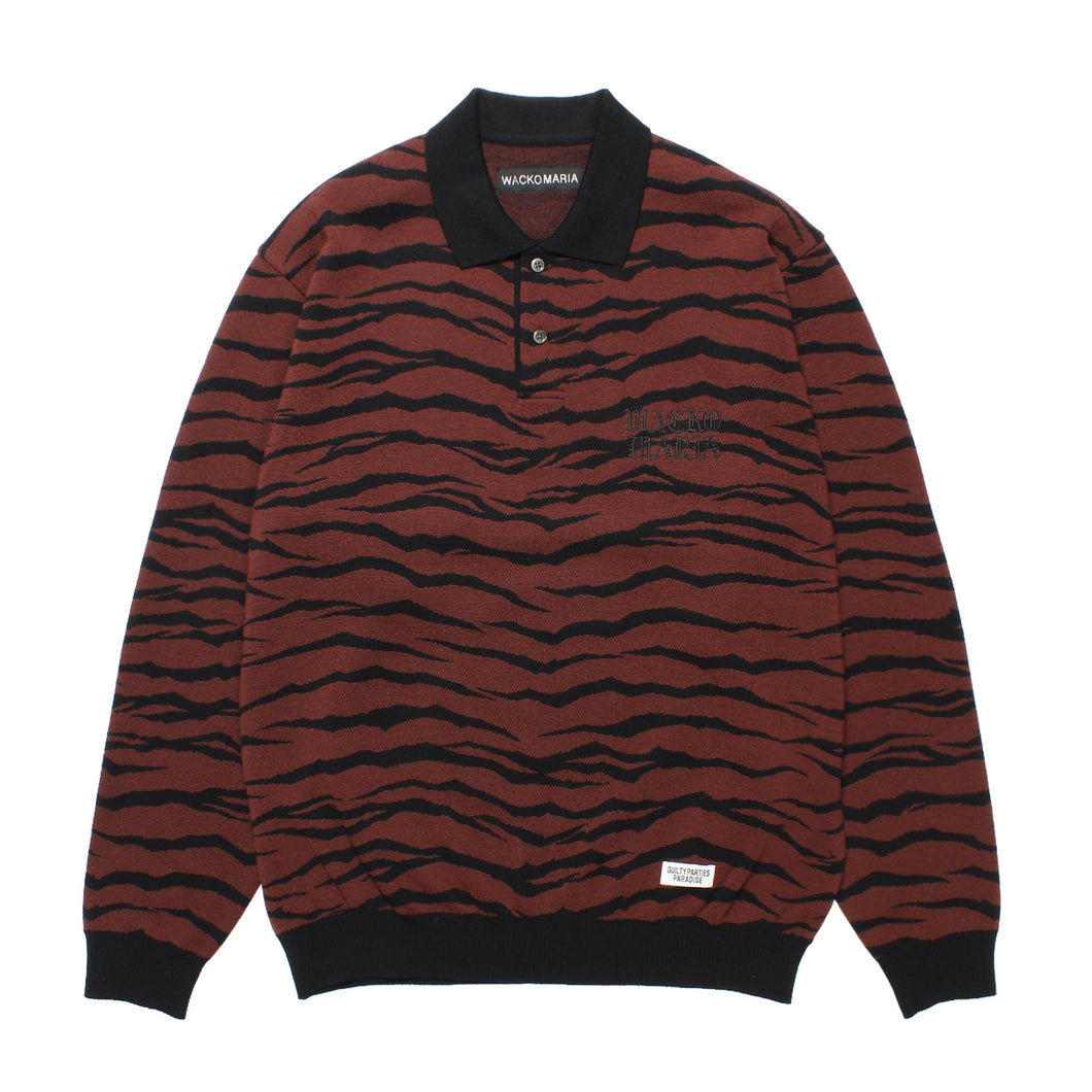 TIGER KNIT POLO SHIRT