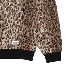 画像をギャラリービューアに読み込む, LEOPARD KNIT POLO SHIRT

