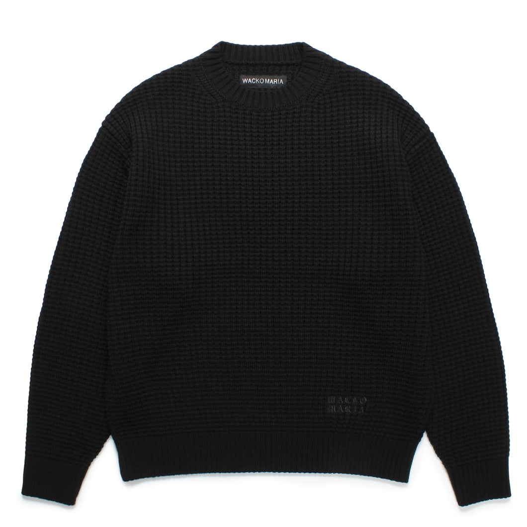 WAFFLE KNIT SWEATER