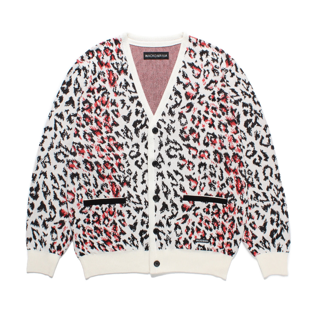 LEOPARD JACQUARD CARDIGAN ( TYPE-1 )
