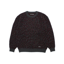 画像をギャラリービューアに読み込む, LEOPARD MOHAIR JACQUARD CREW NECK SWEATER
