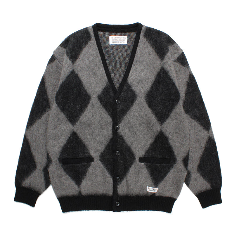 DIAMOND MOHAIR CARDIGAN