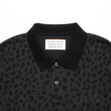 画像をギャラリービューアに読み込む, LEOPARD KNIT POLO SHIRT
