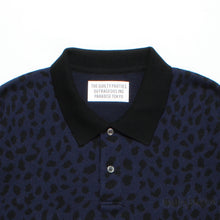 画像をギャラリービューアに読み込む, LEOPARD KNIT POLO SHIRT

