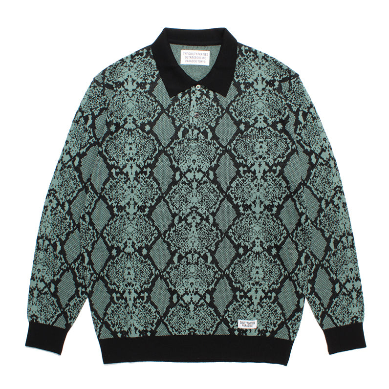 PYTHON KNIT POLO SHIRT