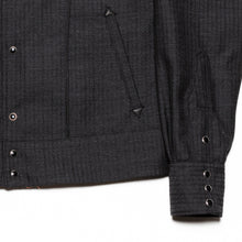 画像をギャラリービューアに読み込む, BOLERO JACKET -WOOL DOBBY STRIPE-
