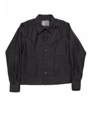 画像をギャラリービューアに読み込む, BOLERO JACKET -WOOL DOBBY STRIPE-
